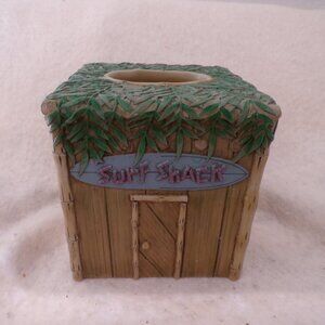 Tissue Box Cover Holder Tiki Hut Surf Shack Tropical Grass
